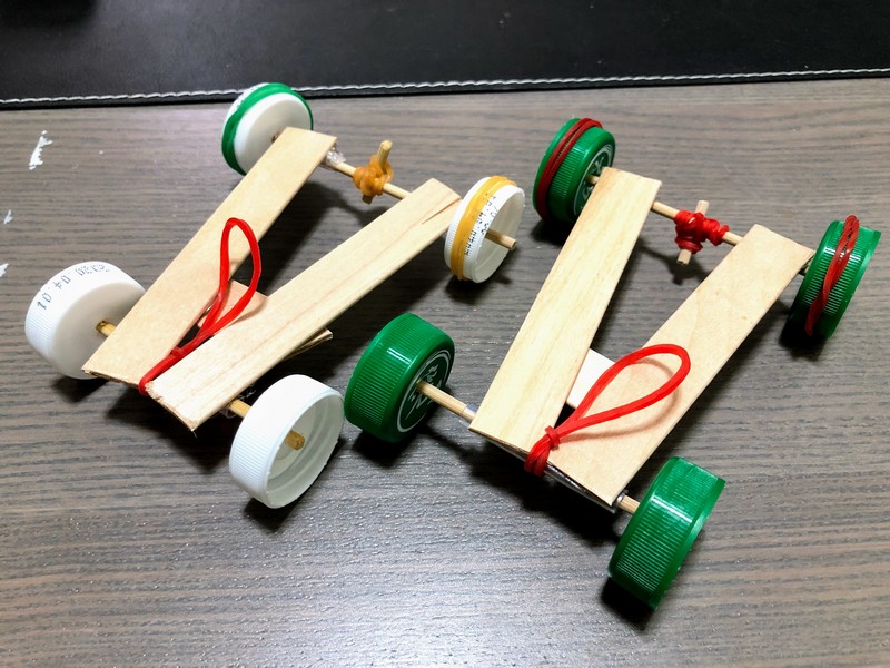 橡皮筋賽車科學作品